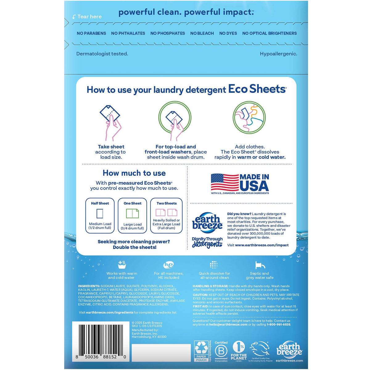 Laundry Detergent Sheets