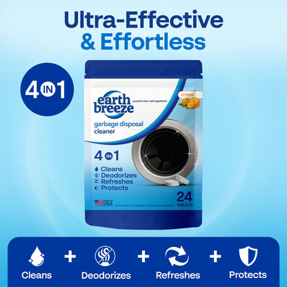 Garbage Disposal Cleaner Tablets - 4 Pack